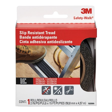 3M 3M Safety-Walk Black Step and Ladder Tread Tape 2 in. W X 15 ft. L 1 pk 610B-R2X180